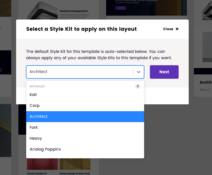 Style Kits 1.3.8 - Improved import method and template gallery - AnalogWP