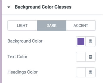 Setting custom background colors for surfaces in ELementor Theme Styles